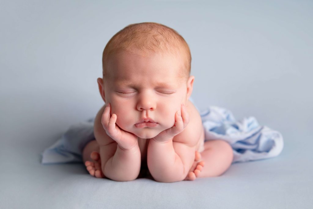 NewBorn frog pose