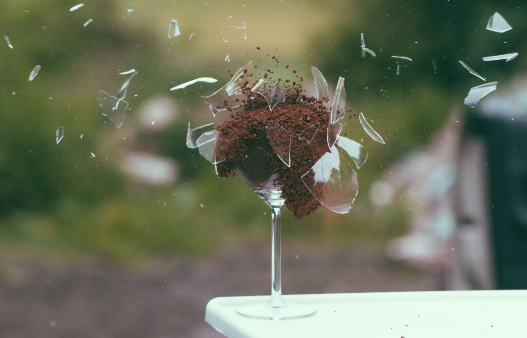 Crushed objects photography